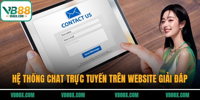 Hệ thống chat trực tuyến trên website giải đáp nhanh chóng